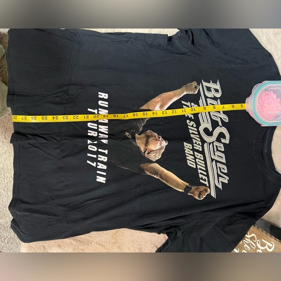 Bob Seger Runaway Train Tour 2017 Men's XL Black Graphic T-Shirt - Picture 8 of 9
